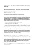 RSED 3000 Unit 3 &ndash; Study Guide&comma; Practice Questions & Special Education Exam Review 2026