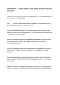 RSED 3000 Exam 2 &ndash; Practice Questions&comma; Study Guide & Special Education Exam Review 2026