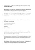 RSED 3000 Exam 1 &ndash; Shippen 2026 &vert; Study Guide&comma; Practice Questions & Special Education Exam Review