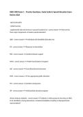 RSED 3000 Exam 1 &ndash; Practice Questions&comma; Study Guide & Special Education Exam Review 2026