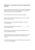 RSED 3000 Exam 2 &ndash; Practice Questions&comma; Study Guide & Special Education Exam Review 2026