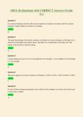 ABSA 4b Questions with CORRECT Answers &lpar;Grade&NewLine;A&plus;&rpar;