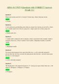 ABSA 4A UNIT 9 Questions with CORRECT Answers&NewLine;&lpar;Grade A&plus;&rpar;