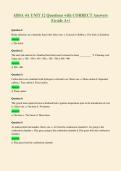 ABSA 4A UNIT 12 Questions with CORRECT Answers&NewLine;&lpar;Grade A&plus;&rpar;