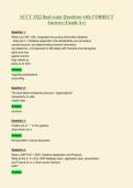 ACCT 3322 final exam Questions with CORRECT&NewLine;Answers &lpar;Grade A&plus;&rpar;