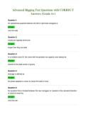 Advanced Rigging Test Questions with CORRECT&NewLine;Answers &lpar;Grade A&plus;&rpar;