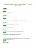 Advanced Rigging Questions with CORRECT Answers&NewLine;&lpar;Grade A&plus;&rpar;