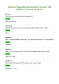 Advanced Rigging Final Examination Questions with&NewLine;CORRECT Answers &lpar;Grade A&plus;&rpar;