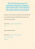 Relias nursing exams  &lpar;Latest Update 2026 &sol; 2027 STUDY BUNDLE PACKAGE WITH SOLUTIONS&rpar; Questions with Answers 100&percnt; Correct &lbrace;Grade A&rcub;