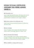EXP3604 TOP EXAM 2 CERTIFICATION&NewLine;ASSESSMENT 2026 VERIFIED ANSWERS&NewLine;GRADED A&plus;