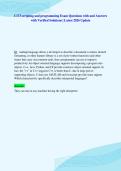 C173 scripting and programming Exam Questions with and Answers&NewLine;with Verified Solutions &vert; Latest 2026 Update