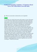 Scripting and Programming - Foundations - C173 Questions with and&NewLine;Answers with Verified Solutions &vert; Latest 2026 Update