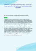 WGU C213 Accounting for Decision Makers PVAC Questions with&NewLine;Correct Answers 100&percnt; and Answers with Verified Solutions &vert; Latest&NewLine;2026 Update