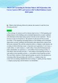 WGU C213 Accounting for Decision Makers ABCD Questions with&NewLine;Correct Answers 100&percnt; and Answers with Verified Solutions &vert; Latest&NewLine;2026 Update