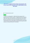 WGU C213 Accounting for Decision Makers Exam Questions with&NewLine;Correct Answers 100&percnt; and Answers with Verified Solutions &vert; Latest&NewLine;2026 Update