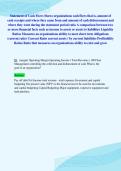 Statement of Cash Flows Shows organizations cash flows that is&comma; amount of&NewLine;cash receipts and where they came from and amount of cash disbursement and&NewLine;where they went during the statement period ratio A comparison between two&NewLine;or more financial facts such