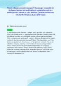 What is a Business &lpar;practice&rpar; manager&quest; The manager responsible for&NewLine;the finance function in a small healthcare organization&comma; such as a&NewLine;medical practice with one or a few clinicians&period; Questions and Answers&NewLine;with Verified Solutions &vert; Latest 2026 Update