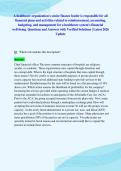 A healthcare organization's senior finance leader is responsible for all&NewLine;financial plans and activities related to reimbursement&comma; accounting&comma;&NewLine;budgeting&comma; and management for a healthcare system's financial&NewLine;well-being&period; Questions and Answers 