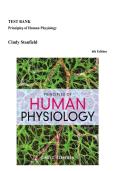Test Bank for Principles of Human Physiology 6th Edition by Cindy L&period; Stanfield &ndash; Complete Chapters Updated 2027&sol;2028 &vert; Comprehensive Human Physiology Exam Resource