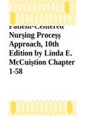 Test Bank for Pharmacology&colon; A Patient-Centered Nursing Process Approach 10th Edition by Linda E&period; McCuistion Chapters 1-58 &vert; Complete Nursing Pharmacology Exam Resource Updated 2027&sol;2028