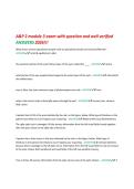 A&P 2 module 3 exam with question and well verified&NewLine;ANSWERS 2026&excl;&excl;&excl;