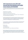 HESI Comprehensive Exit Exam 2026-2027 &ndash; All Exam Versions &vert; Accurate Real Exam Questions & Verified Correct Answers &vert; Just Released NCLEX-RN & NCLEX-PN Readiness Resource