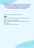 post-audit this process is used after a project has been executed to check&NewLine;for outcomes to ensure that the project produced accurate results&NewLine;Variance compare what you budgetted vs&period; what you Questions and&NewLine;Answers with Verified Solutions &vert; Latest 2026 Up