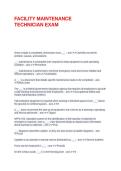 FACILITY MAINTENANCE TECHNICIAN EXAM