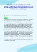 WGU&colon; Information Management & the Application of&NewLine;Technology-C468 Questions with A healthcare organization is reviewing&NewLine;the health information exchange being considered&period; and Answers with&NewLine;Verified Solutions &vert; Latest 2026 Update