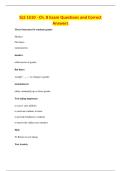 SLS 1510 - Ch&period; 8 Exam Questions and Correct&NewLine;Answers