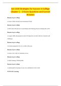 LS 1510 Strategies for Success in College&NewLine;Chapter 1 &ndash; 3 Exam Questions and Correct&NewLine;Answers