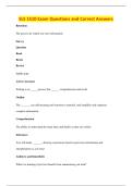 SLS 1510 Exam Questions and Correct Answers