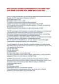 WGU D115 Advanced Pathophysiology Objective Assessment &vert; Actual Exam Questions & Verified Answers Prep
