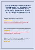 WGU D115 Advanced Pathophysiology OA Test Bank &vert; 450&plus; Actual Exam Questions & Verified Answers