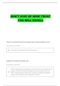 BIO 181 EXAM 2 QUESTIONS WITH COMPLETE ANSWERS