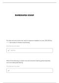 RAMEXAM24 RAM EXPERT EXAM WORKING WITH UPFITTERS QUESTIONS AND VERIFIED ANSWERS&period;&period;