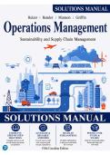 Solutions Manual for Operations Management&colon; Sustainability and Supply Chain Management&comma; 5th Canadian Edition &lpar;Heizer&comma; Render&comma; Munson & Griffin&comma; 2025&rpar; &vert; All Chapters 1&ndash;17 Covered