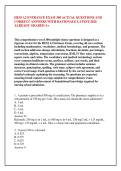 HESI A2 ENTRANCE EXAM 300 ACTUAL QUESTIONS AND &NewLine;CORRECT ANSWERS WITH RATIONALE LATEST 2026 &NewLine;ALREADY GRADED A&plus; &NewLine;