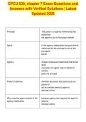 CPCU 530&comma; chapter 7 Exam Questions and&NewLine;Answers with Verified Solutions &vert; Latest&NewLine;Updated 2026&NewLine;