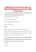 NUR2755 Exam 4 Actual Exam Style V3 &vert; &NewLine;NUR 2755 Multidimensional Care IV &sol; MDC &NewLine;4 &vert; Rasmussen 