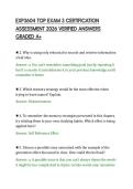 EXP3604 TOP EXAM 3 CERTIFICATION&NewLine;ASSESSMENT 2026 VERIFIED ANSWERS&NewLine;GRADED A&plus;