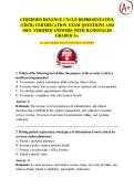 CERTIFIED REVENUE CYCLE REPRESENTATIVE  &lpar;CRCR&rpar; CERTIFICATION EXAM QUESTIONS AND  100&percnt; VERIFIED ANSWERS WITH RATIONALES  GRADED A&plus; GUARANTEED PASS ON THE FIRST ATTEMPT