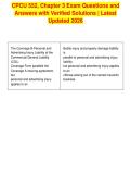 CPCU 552&comma; Chapter 3 Exam Questions and&NewLine;Answers with Verified Solutions &vert; Latest&NewLine;Updated 2026