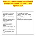 CPCU 552&comma; Chapter 7 Exam Questions and&NewLine;Answers with Verified Solutions &vert; Latest&NewLine;Updated 2026