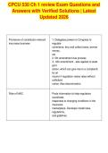 CPCU 530 Ch 1 review Exam Questions and&NewLine;Answers with Verified Solutions &vert; Latest&NewLine;Updated 2026