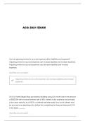 ACG 2021 EXAM 2 QUESTIONS AND VERIFIED ANSWERS&period;&period;
