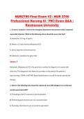 NUR2790 Final Exam V2 &vert; NUR 2790 &NewLine;Professional Nursing III &sol; PN3 Exam Q&A &vert; &NewLine;Rasmussen University