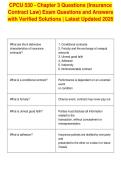 CPCU 530 - Chapter 3 Questions &lpar;Insurance&NewLine;Contract Law&rpar; Exam Questions and Answers&NewLine;with Verified Solutions &vert; Latest Updated 2026&NewLine;