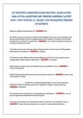 AZ Certified CAregiver exAm PrACtiCe exAm lAtest&NewLine;2026 ACtUAl QUestioNs ANd verified ANsWers &lpar;lAtest&NewLine;2026 &sol; 2027 UPdAte&rpar; A&plus; grAde 100&percnt; gUArANtee verified&NewLine;By exPerts 