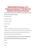 NUR2790 Exam 4 V1&ndash;V3 &vert; Professional Nursing III &sol; PN3 &vert; Rasmussen University &vert; Q&A with Rationale &lpar;NUR 2790 Exam 4&rpar;